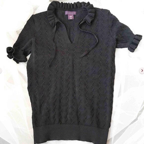 Knitted ruffle top - Picture 2 of 8